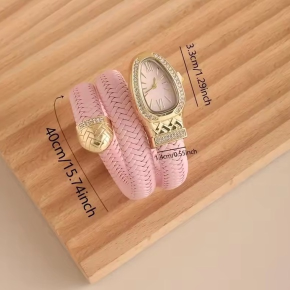 Serpenti Pink Gold Wrap Timepiece Watch main image 4